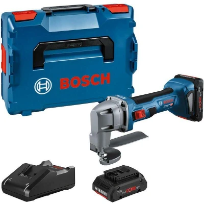 Afbeelding van Bosch Professional Accu blikschaar 0601926301 GSC 18V 16 E Brushless, Incl. 2 accus, lader, koffer