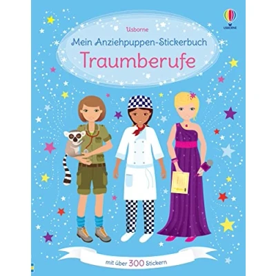 Afbeelding van Mein Anziehpuppen Stickerbuch: Traumberufe: Stickerheft mit über 300 Anzieh Stickern Stickervergnügen ab 5 Jahren
