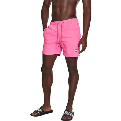 Afbeelding van Urban Classics Block Zwemshorts, Heren, Maat: Small, Neonpink