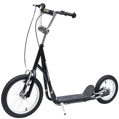 Afbeelding van HOMCOM Kinderstep scooter 16/12 inch stadsscooter rolfiets verstelbaar 371 028