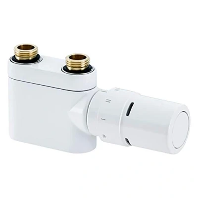 Afbeelding van Danfoss Designset VHX Duo therm. H onderblok recht 1/2&quot; wit