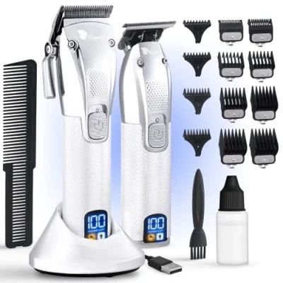 Afbeelding van Fagaci Tondeuse Mannen met Turbo Kracht en Nauwkeurig Knippen, Trimmer for Men, Lange Batterijduur 5u Tondeuse, 3u