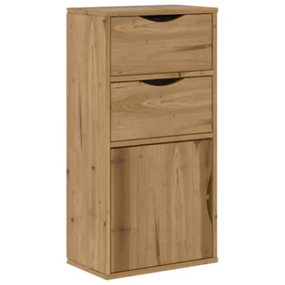 Afbeelding van vidaXL Bijzetkast met lades 40x24x79 cm massief grenenhout