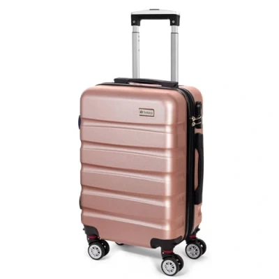 Afbeelding van Todeco Koffer Trolley ABS + PC, Rozengoud., M (67cm 66L)