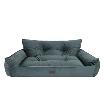 Afbeelding van Bjird hondenmand voor kleine, middelgrote en grote honden hondenkussen hondensofa eenvoudig te reinigen Joker gewatteerd maat: M: 82 x 63 cm groen Fancy