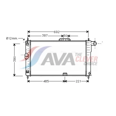 Afbeelding van Ava Cooling Radiateur DWA2004