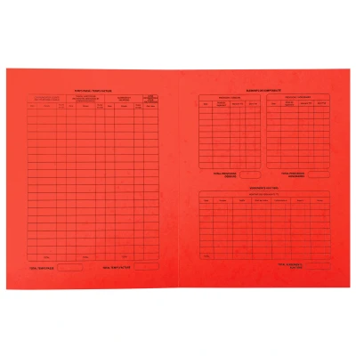 Afbeelding van 25 Proceduremappen in glanskarton265g/m2 25x32cm Ivoor RooD per 5