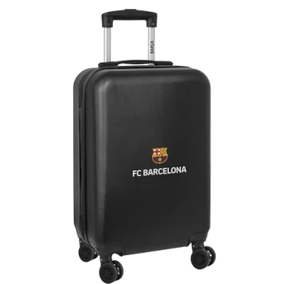Afbeelding van Rolkoffer F.C. Barcelona Zwart 20&#039;&#039; 34,5 x 55 20 cm