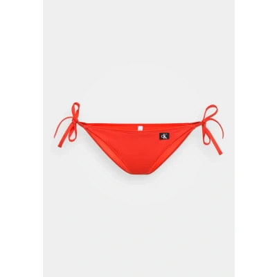 Afbeelding van Calvin Klein Swimwear SIDE TIE Bikinibroekje, Dames, Maat: Large, Flaming chili