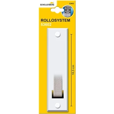 Afbeelding van Schellenberg 53602 afdekplaat voor rolluikband opwinder Maxi, 185 mm gatafstand, wit
