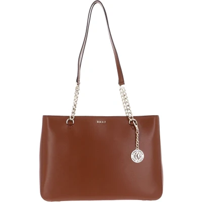 Afbeelding van DKNY Leren Schoudertas Bryant Shopper Tote Caramel Bruine