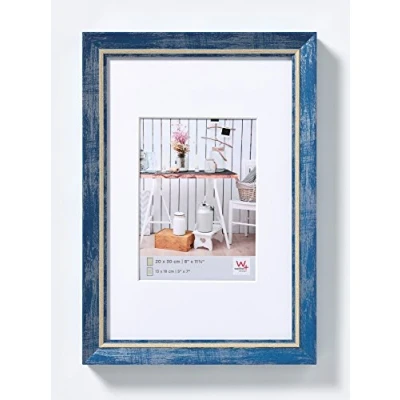 Afbeelding van walther design fotolijst blauw 20 x 30 cm met passe partout, chalet lijst EL030L