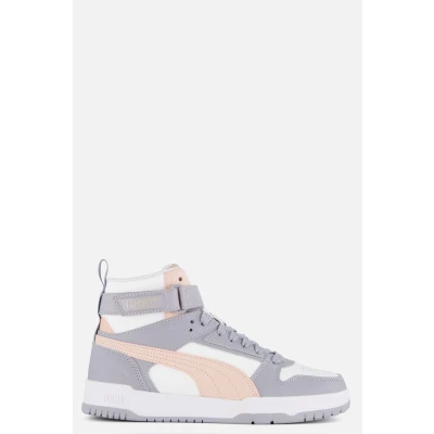 Afbeelding van Puma RBD GAME Unisex Sneakers hoog, Maat: 37, White/rose quartz/gray fog Leer en imitatieleer
