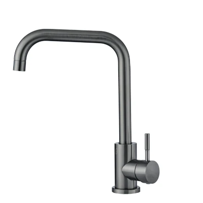 Afbeelding van Savona Keukenkraan Gun metal Gunmetal Mengkraan inclusief montage materiaal.
