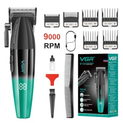 Afbeelding van Vgr 003 Fresh Fade Tondeuse, Professionele Cord/Cordless Oplaadbare Haar Snijgereedschap Met Led Display, Gift Voor Mannen