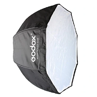 Afbeelding van Godox 80 cm / 31,5 inch Octagon Softbox Umbrella Brolly Reflector voor flitser