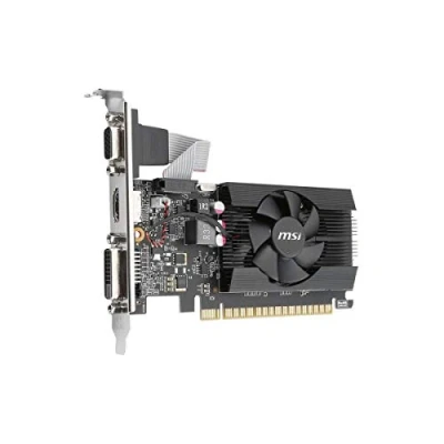 Afbeelding van MSI Gaming GeForce GT 710 2GB GDRR3 64 bit HDCP Ondersteuning DirectX 12 OpenGL 4.5 Single Fan Low Profile grafische kaart (GT 2GD3 LP)
