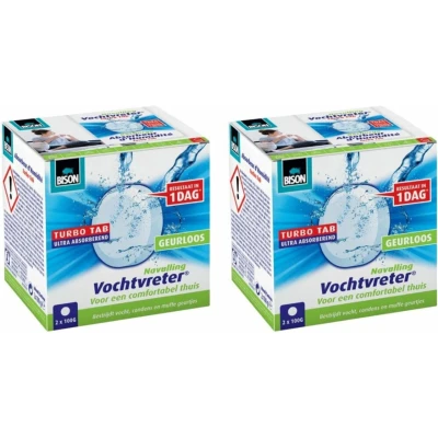Afbeelding van 2x Bison Vochtvreter Ambiance Neutral Navul Tabs 2 x 100 gr