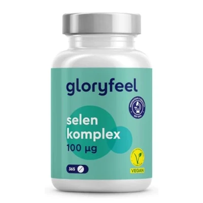 Afbeelding van Selenium 365 tabletten premium complex van natriumseleniet &amp; selenomethionine ondersteuning het immuunsysteem en schildklier* laboratorium getest, veganistisch gemaakt in Duitsland