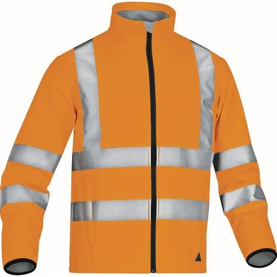 Afbeelding van Deltaplus LEGAORPT jas van &quot;softshell&quot; polyester met 3 gelamineerde lagen, neon oranje, maat S