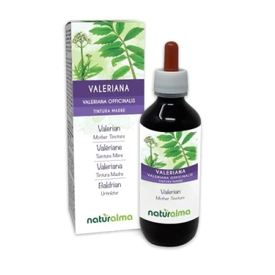 Afbeelding van Valeriaan (Valeriana officinalis) wortels Alcoholvrije moedertinctuur Naturalma Vloeibaar extract druppels 200 ml Voedingssupplement Veganistisch
