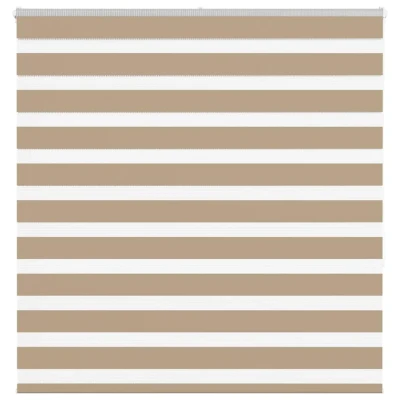 Afbeelding van vidaXL Zebra Blind 145x150 cm stofbreedte 140,9 polyester zandbruin