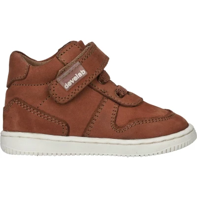 Afbeelding van Develab Babyschoenen voor kinderen, Maat: 21, Cognac Kalfsleer
