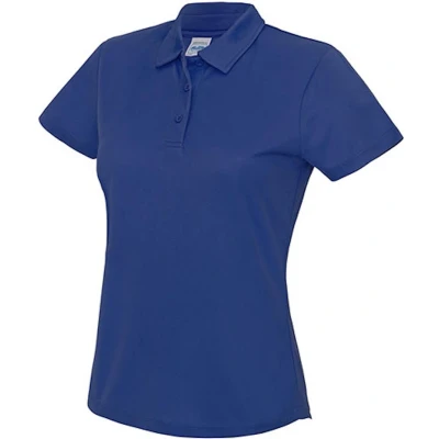 Afbeelding van Damespolo &#039;Contrast Cool&#039; korte mouwen Royal Blue L