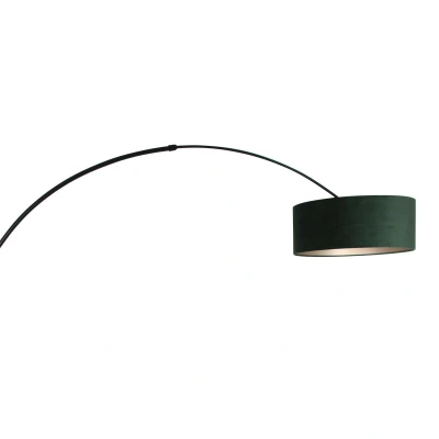 Afbeelding van Steinhauer Vloerlamp Sparkled light 8127 zwart kap groene velours