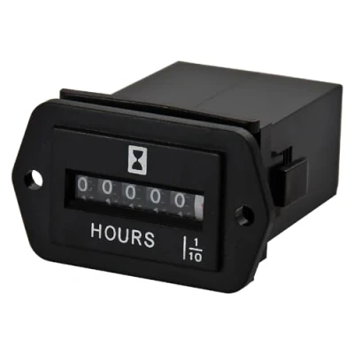 Afbeelding van Jayron JR HM002 DC 6 80 V mechanische bedrijfsurenteller voor apparaten met gelijkstroomaandrijving zoals vorkheftruck, golfwagens, generator, ATV, grasmaaiers en andere op batterijen