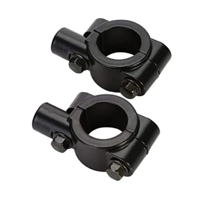Afbeelding van Voarge 2 stuks 7/8 inch universele stuurspiegelhouder stuurhouder motorfiets spiegel houder (zwart)