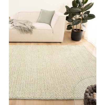 Afbeelding van Wollen Tapijt/Vloerkleed Løkke Mintgroen 160x240 Cm 100% Wol
