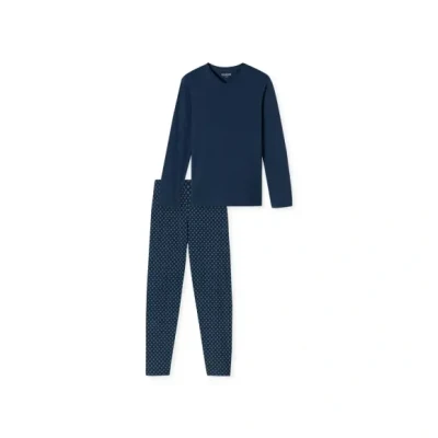 Afbeelding van Schiesser Casual Essentials Pyjama, Heren, Maat: 102, Admiral