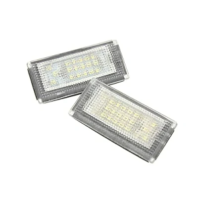 Afbeelding van GOFORJUMP LED kentekenplaatverlichting, 12 V Compatibel voor B/MW Mini C/ooper S R50 R52 R53, accessoires, 2 x wit, SMD, lampenset met nummer