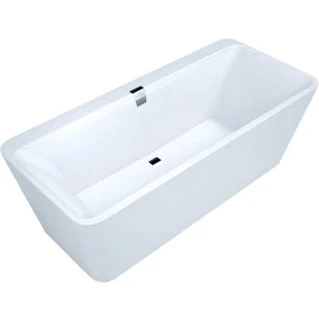 Afbeelding van Villeroy &amp; Boch Squaro kunststof duobad quaryl rechthoekig vrijstaand