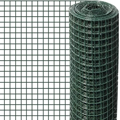 Afbeelding van Windhager 71860 Draadgaas, kunststof ommanteld, woelmuisbescherming voor verhoogd bed, volière, als hok kleine dieren, groen, maaswijdte 12,7 mm, 5 x 1 m 1,1 mm
