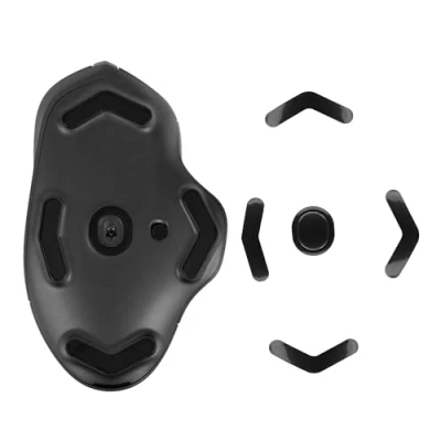 Afbeelding van kwmobile muis voeten sticker geschikt voor Logitech G604 LIGHTSPEED Computermuis glijder Stickers in zwart