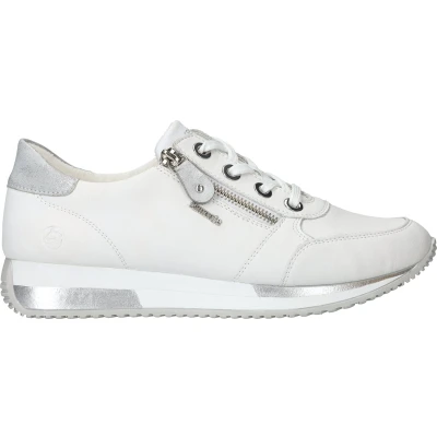 Afbeelding van Remonte Sneakers laag, Dames, Maat: 44, Wit Leer