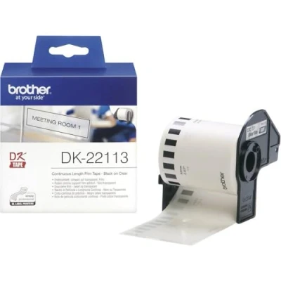 Afbeelding van Brother Eindeloos etiket (film) helder, 62mm x 15,24m, DK 22113
