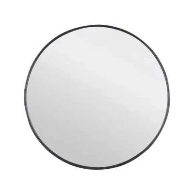 Afbeelding van Badkamerspiegel Differnz (65 x 65 cm, Rond, Aluminium, Zwart)