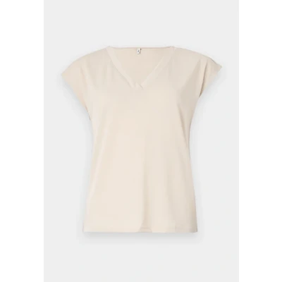 Afbeelding van ONLY Onlfree LIFE V NECK Tshirt basic, Dames, Maat: Medium, Pumice stone