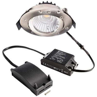 Afbeelding van Deko Light Plafond inbouwlamp Dione, IP44, nikkel, dimbaar tot warm