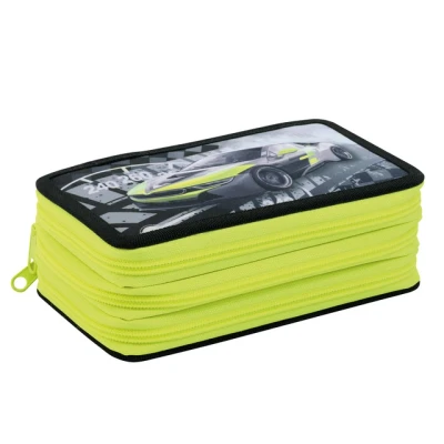 Afbeelding van 3x Etui Eberhard Faber gevuld 36 delig, 3 laags Race auto