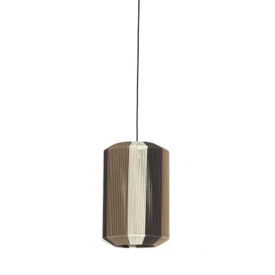 Afbeelding van Light&amp;living Hanglamp Ø30x46 cm KOZANA bruin+crème+donker bruin