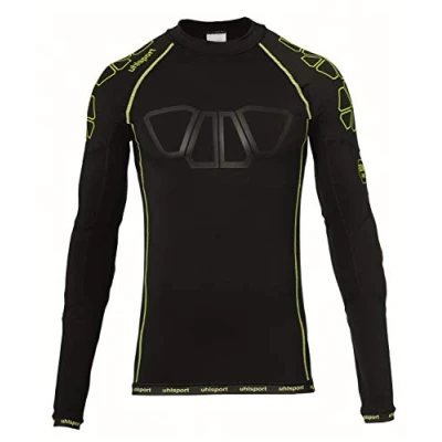Afbeelding van Uhlsport Bionikframe Baselayer Heren Zwart / Fluogeel Maat: XL