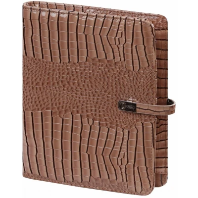 Afbeelding van Kalpa A5 organizer Croco gloss taupe Navulbaar
