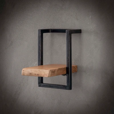 Afbeelding van Hoyz Wandplank Edge 20cm Acaciahout Bruin