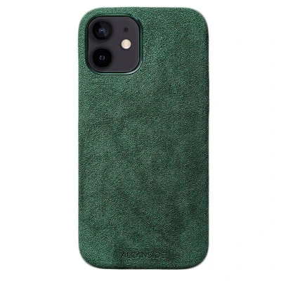 Afbeelding van iPhone 12 Mini Alcantara Case Midnight Green