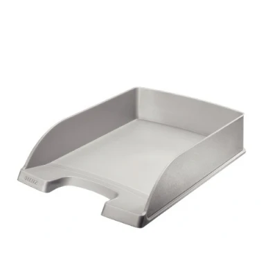 Afbeelding van Leitz Plus brievenbak 70 mm Pack van 5 Hoogte Zilvergrijs