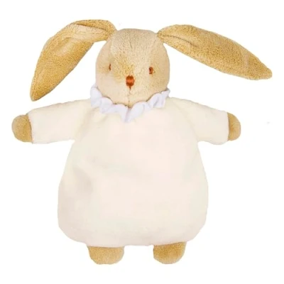 Afbeelding van Trousselier, knuffelkonijn met rammelaar Ivoorkleur.